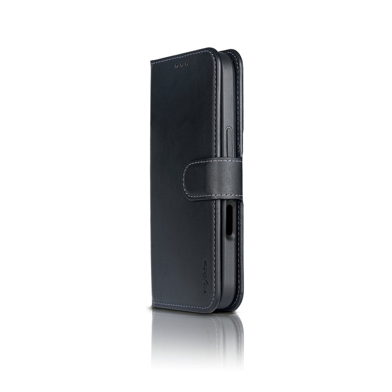 Rixus Duo Magnetic Detachable Wallet For iPhone 17 Pro Max Black