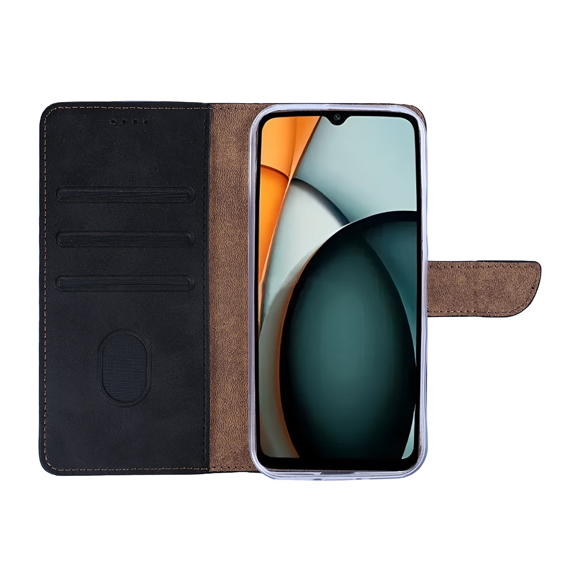 Rixus Bookcase For Xiaomi Redmi A3 Black