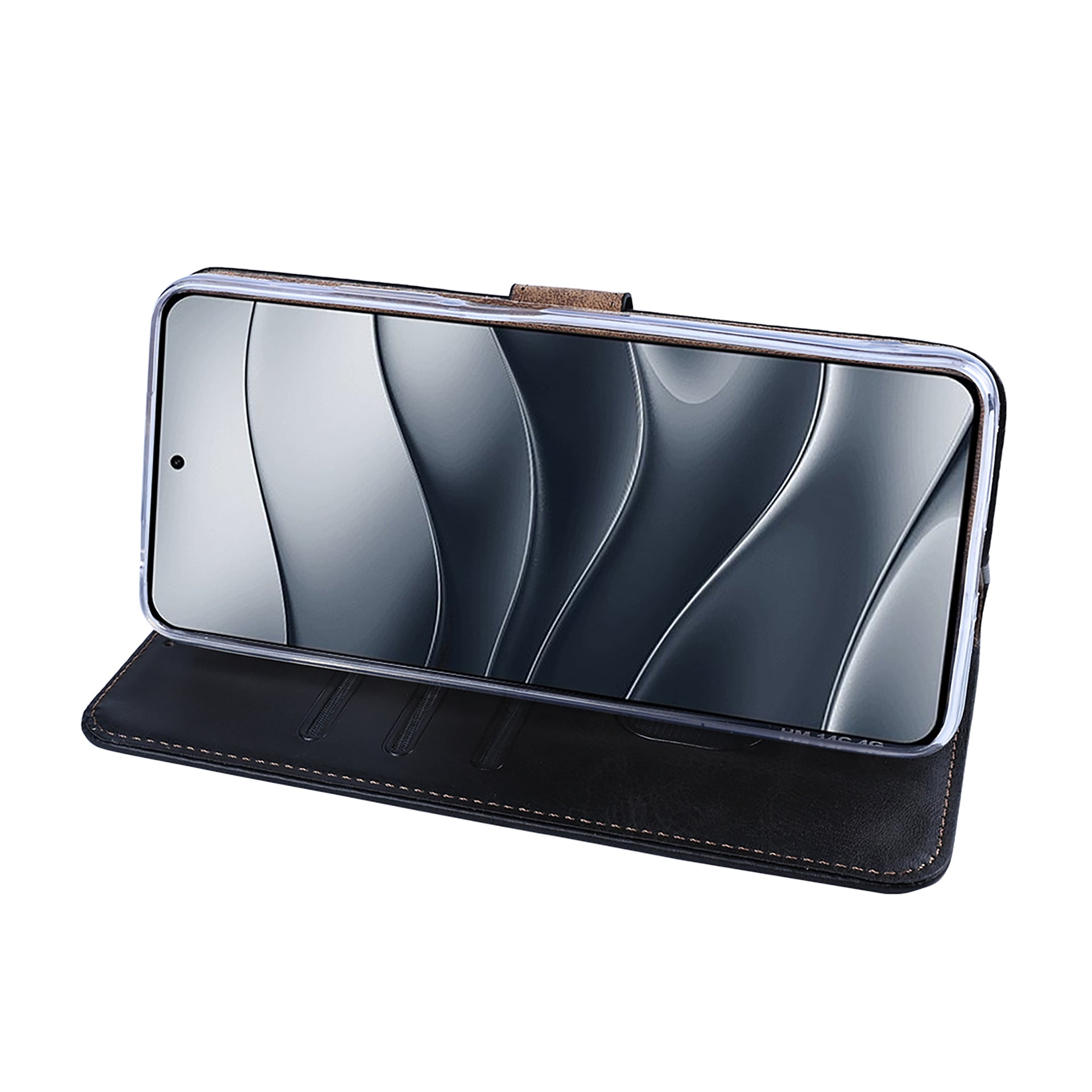 Rixus Bookcase For Xiaomi Redmi Note 14 5G Black