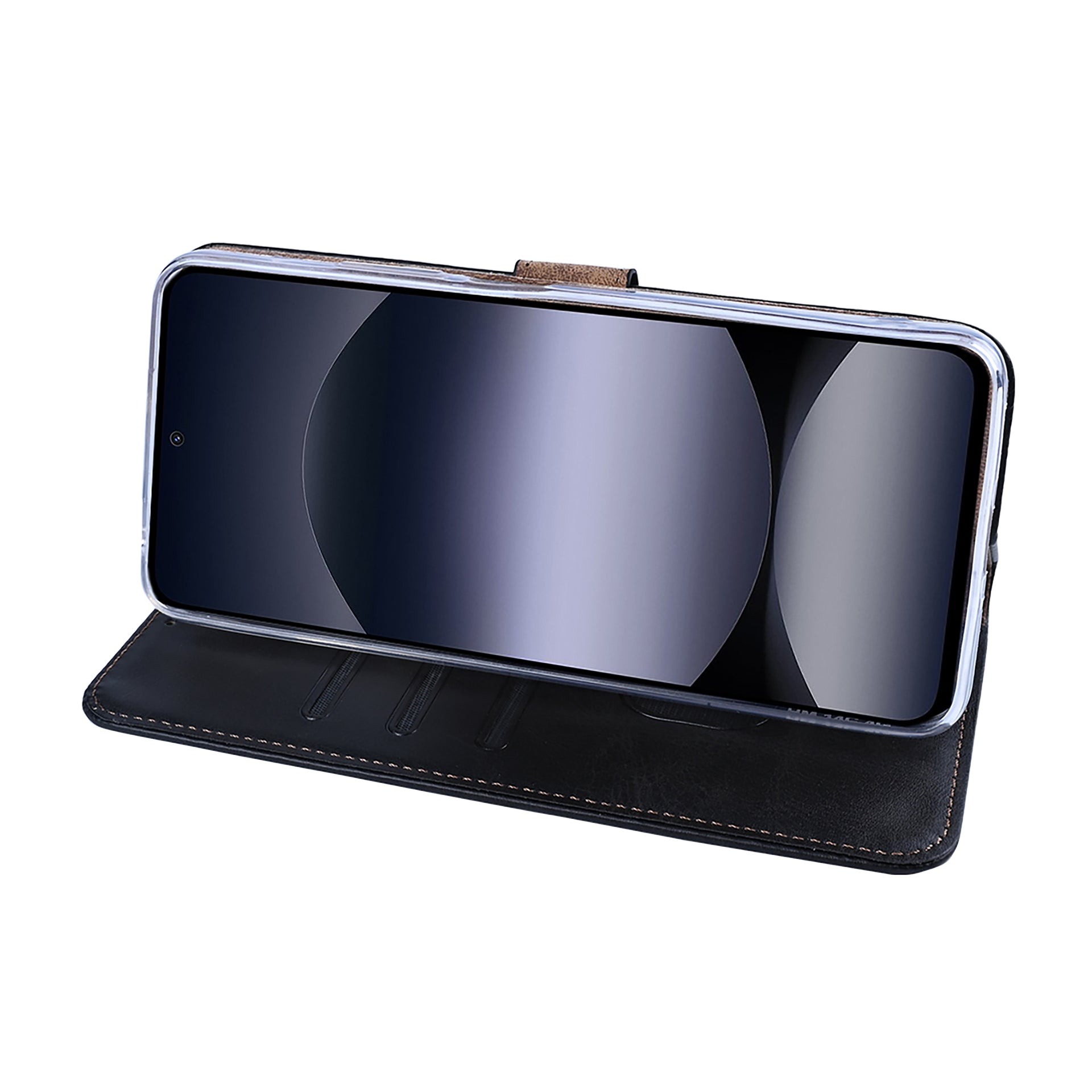 Rixus Bookcase For Xiaomi Redmi Note 14 4G Black