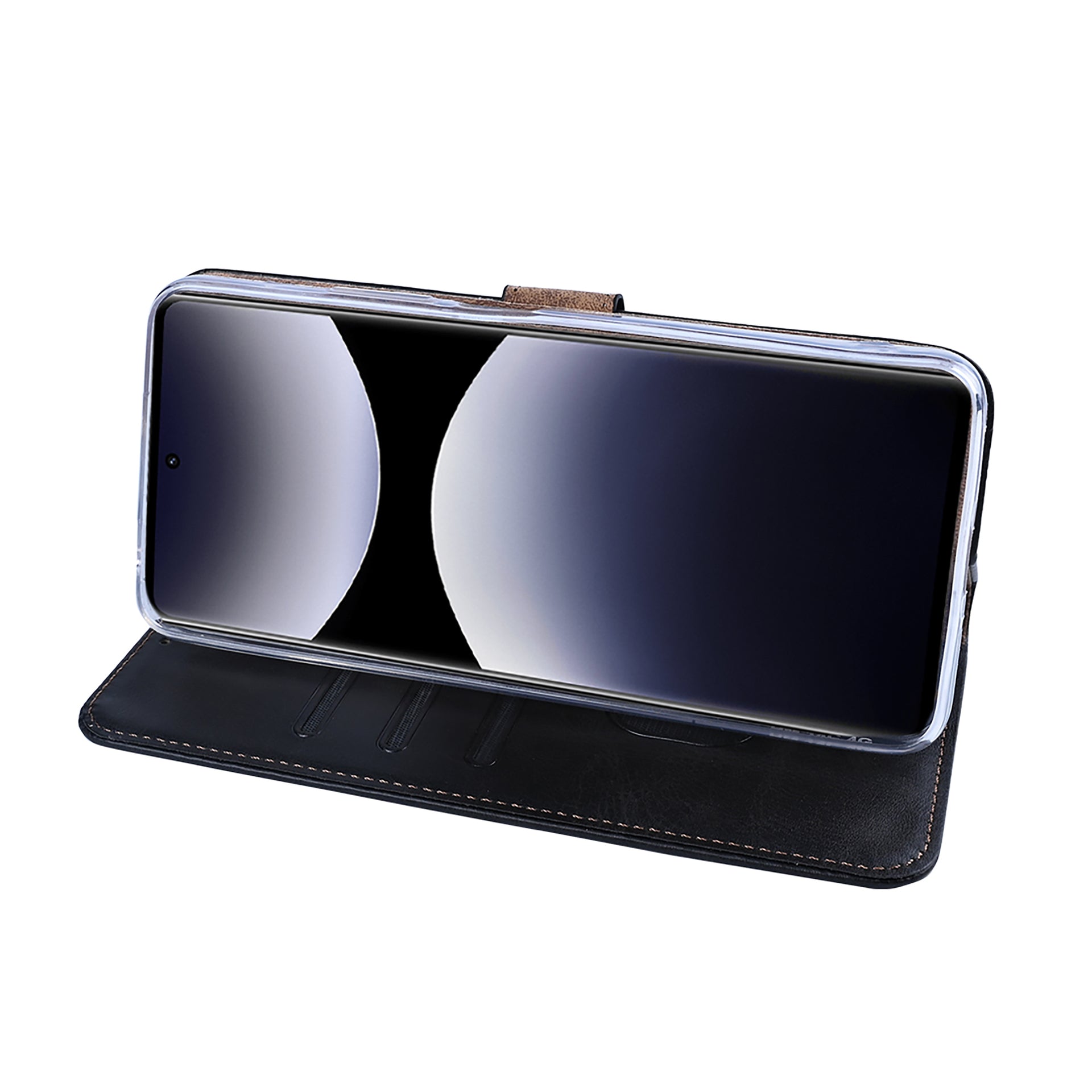 Rixus Bookcase For Xiaomi Redmi Note 14 Pro Black