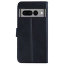 Rixus Bookcase For Google Pixel 7 Pro Black
