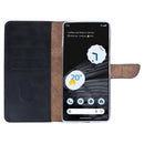 Rixus Bookcase For Google Pixel 7 Pro Black