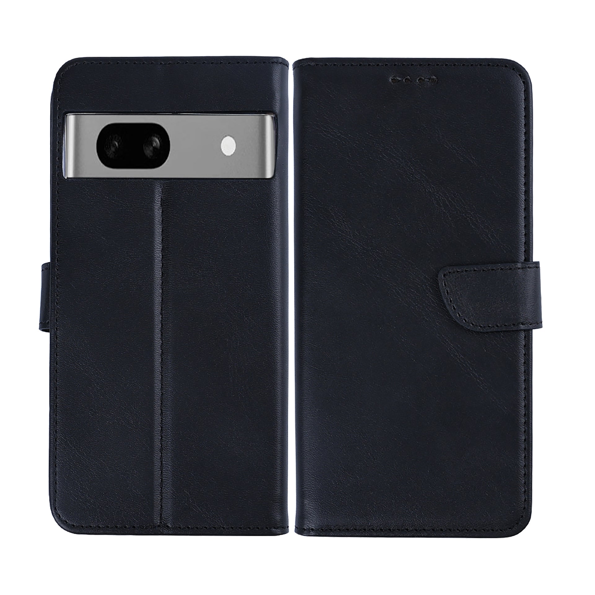 Rixus Bookcase For Google Pixel 7A Black