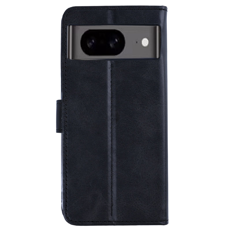 Rixus Bookcase For Google Pixel 8A Black