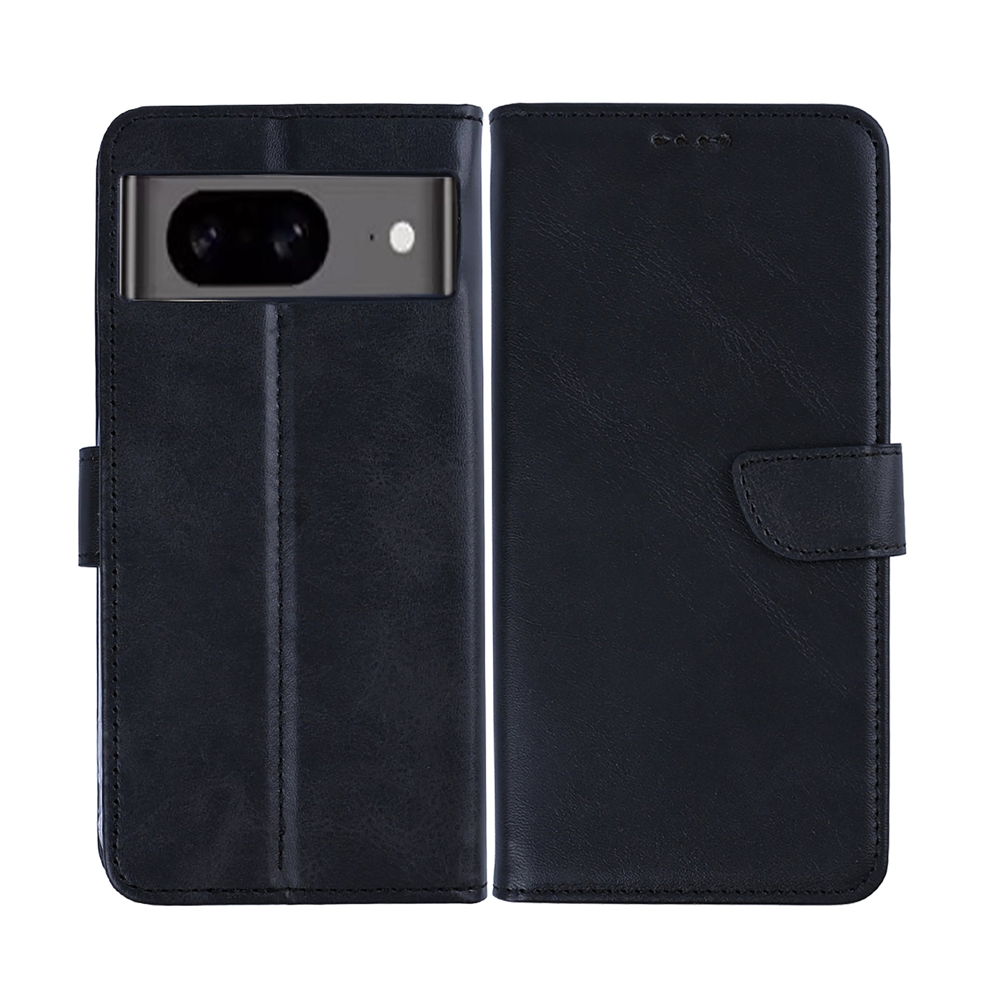 Rixus Bookcase For Google Pixel 8A Black