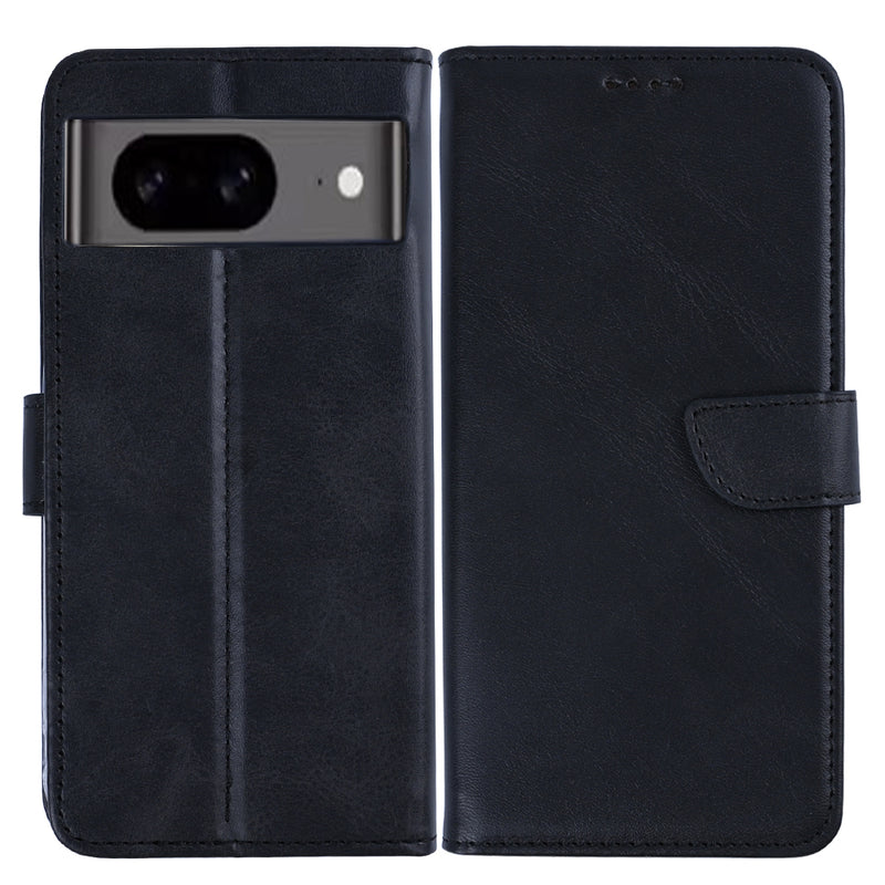 Rixus Bookcase For Google Pixel 8A Black