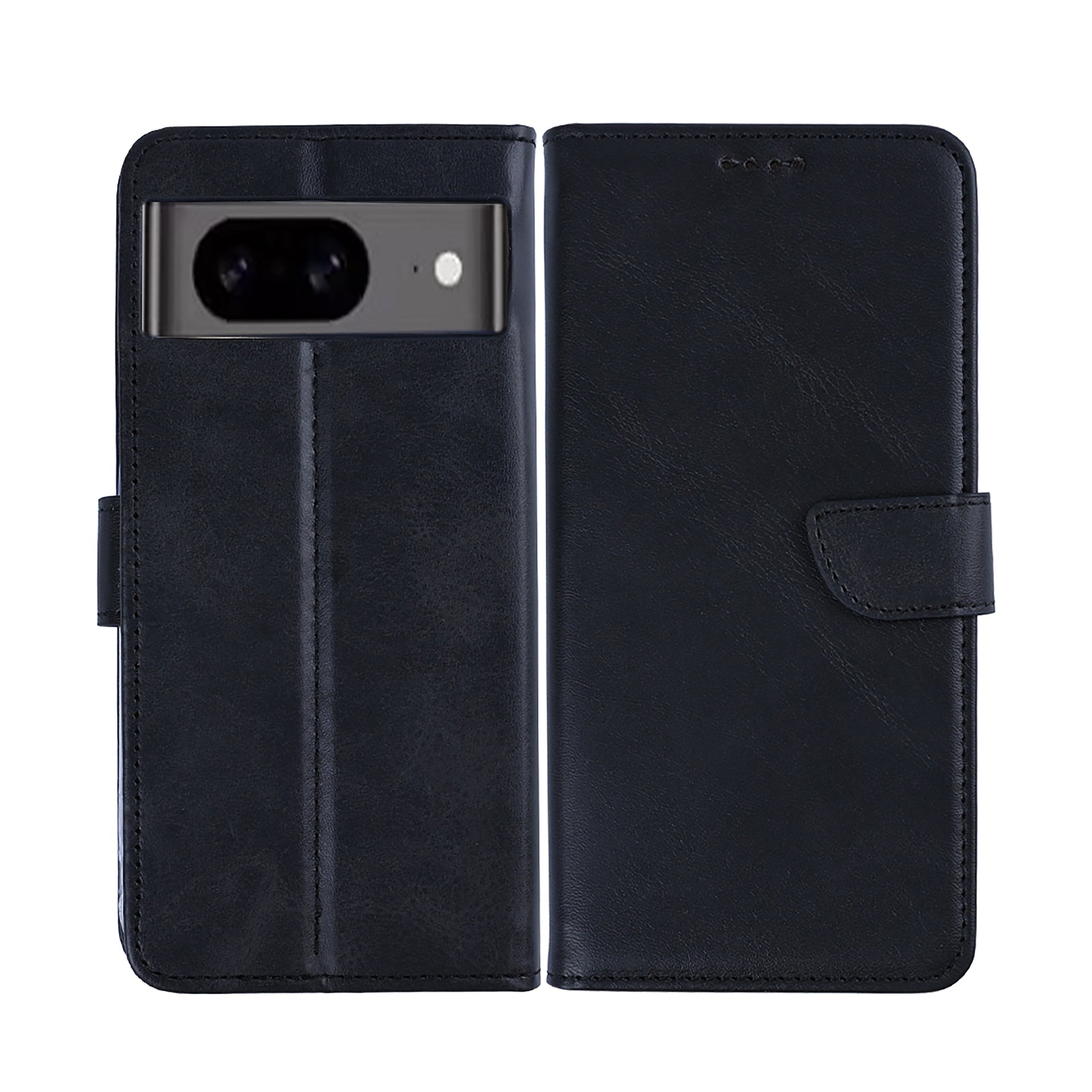 Rixus Bookcase For Google Pixel 8 Black