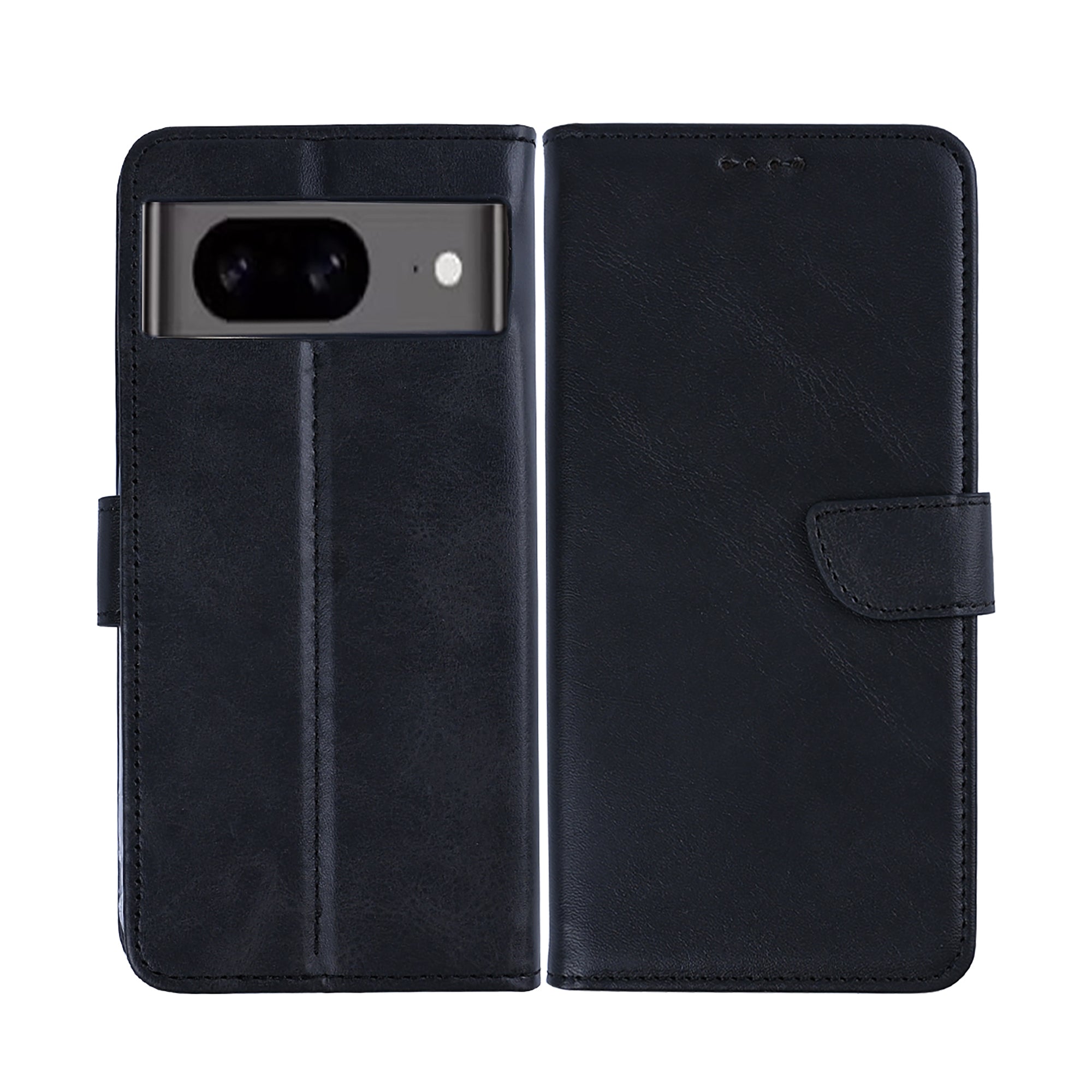 Rixus Bookcase For Google Pixel 8 Black