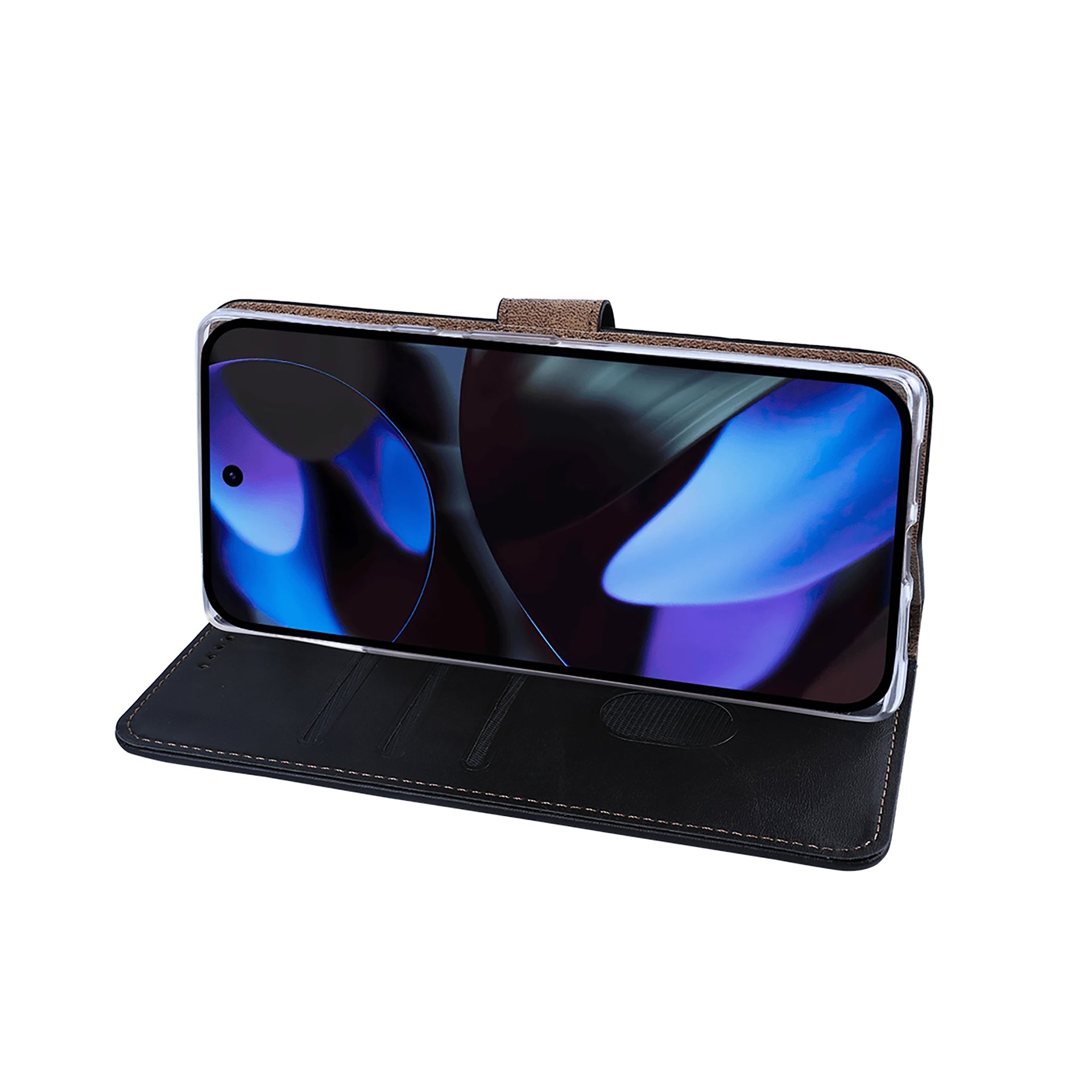 Rixus Bookcase For Google Pixel 9 Black