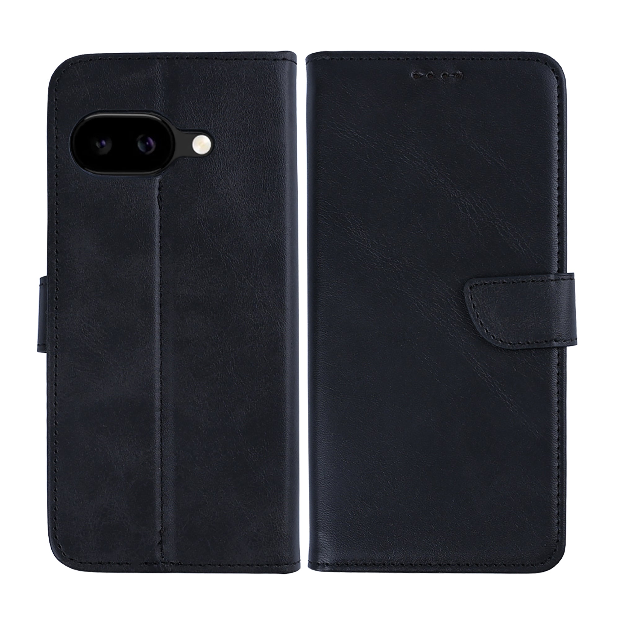 Rixus Bookcase For Google Pixel 9A Black