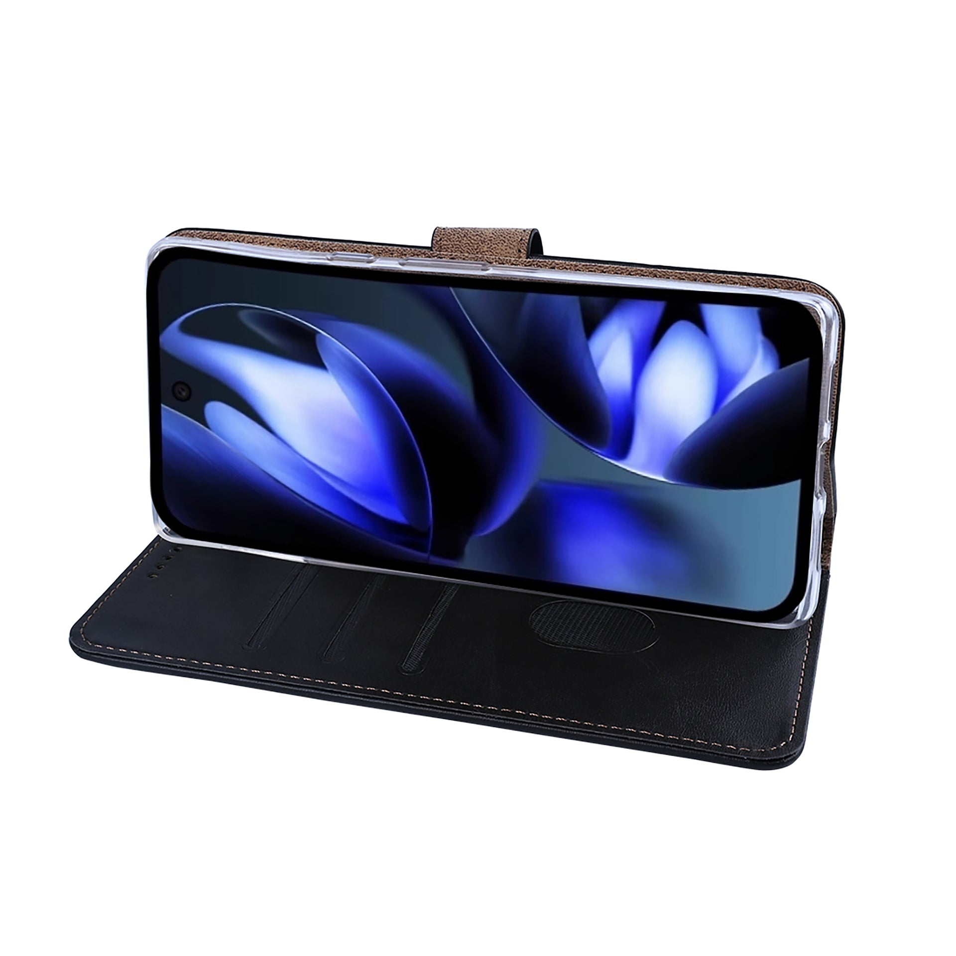 Rixus Bookcase For Google Pixel 9A Black
