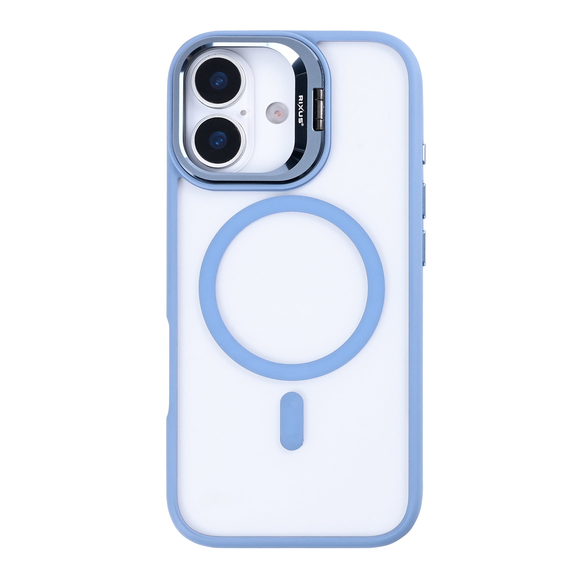 Rixus Classic 03 Case With MagSafe Compatible For Apple iPhone 17 Light Blue
