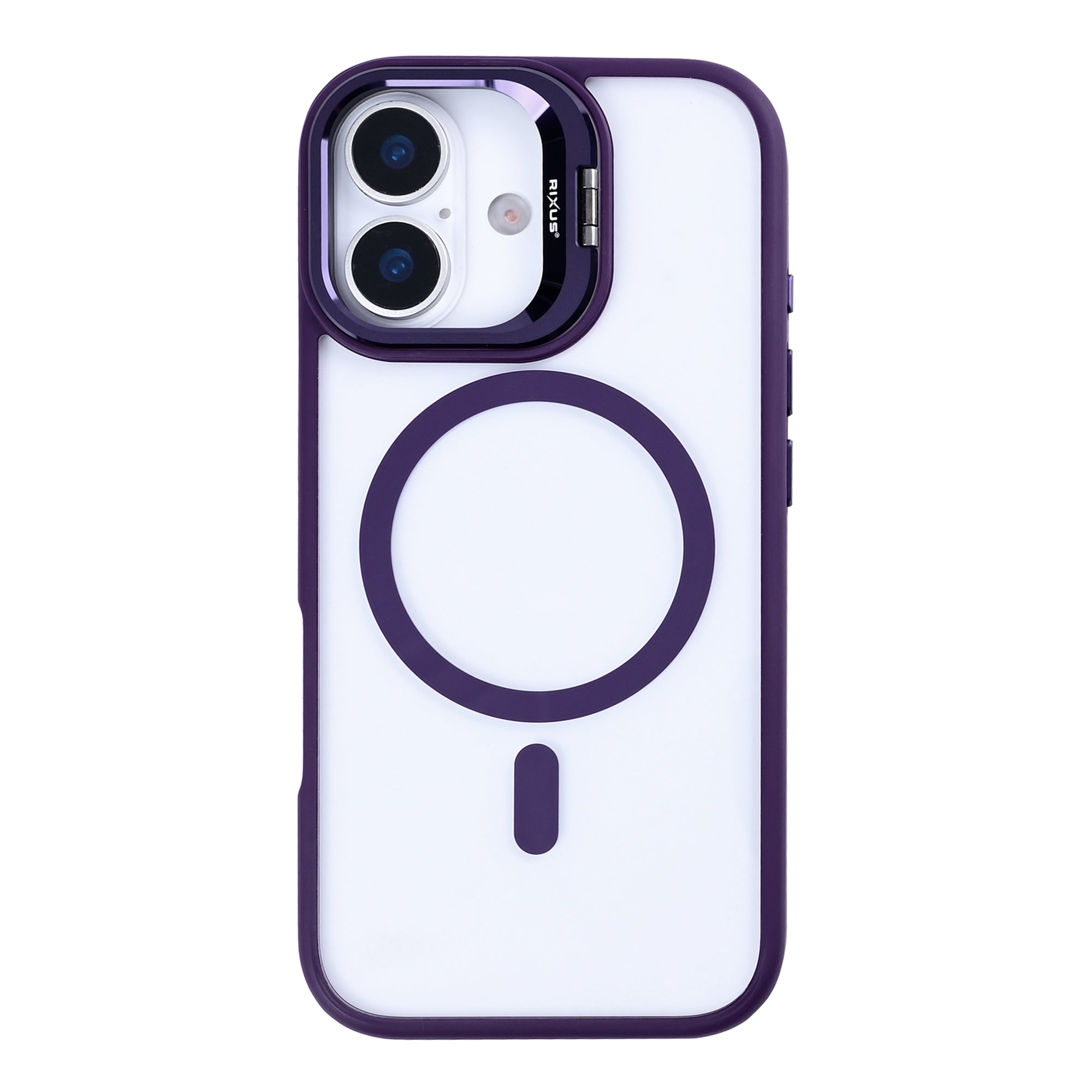 Rixus Classic 03 Case With MagSafe Compatible For Apple iPhone 17 Deep Purple