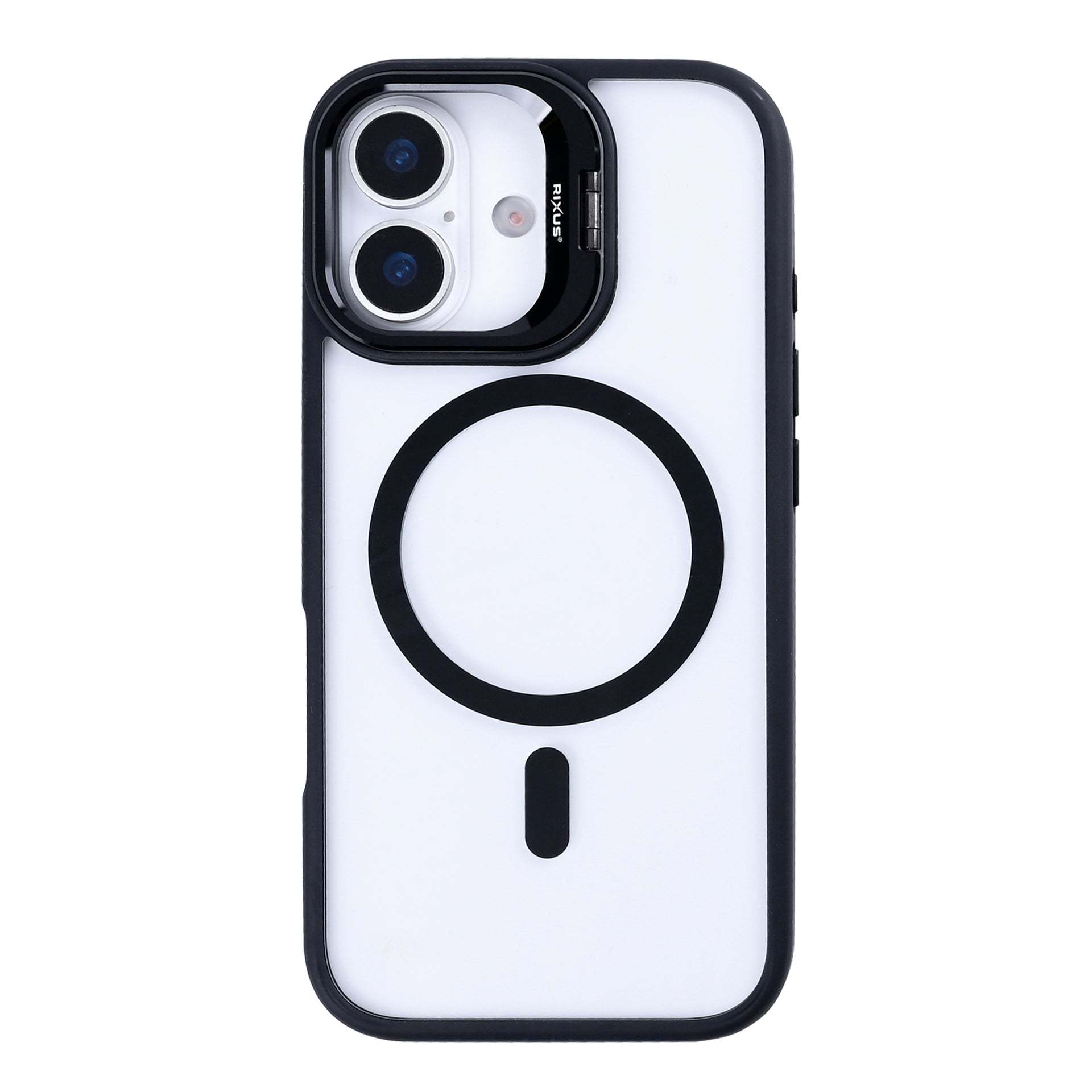 Rixus Classic 03 Case With MagSafe Compatible For Apple iPhone 17 Black