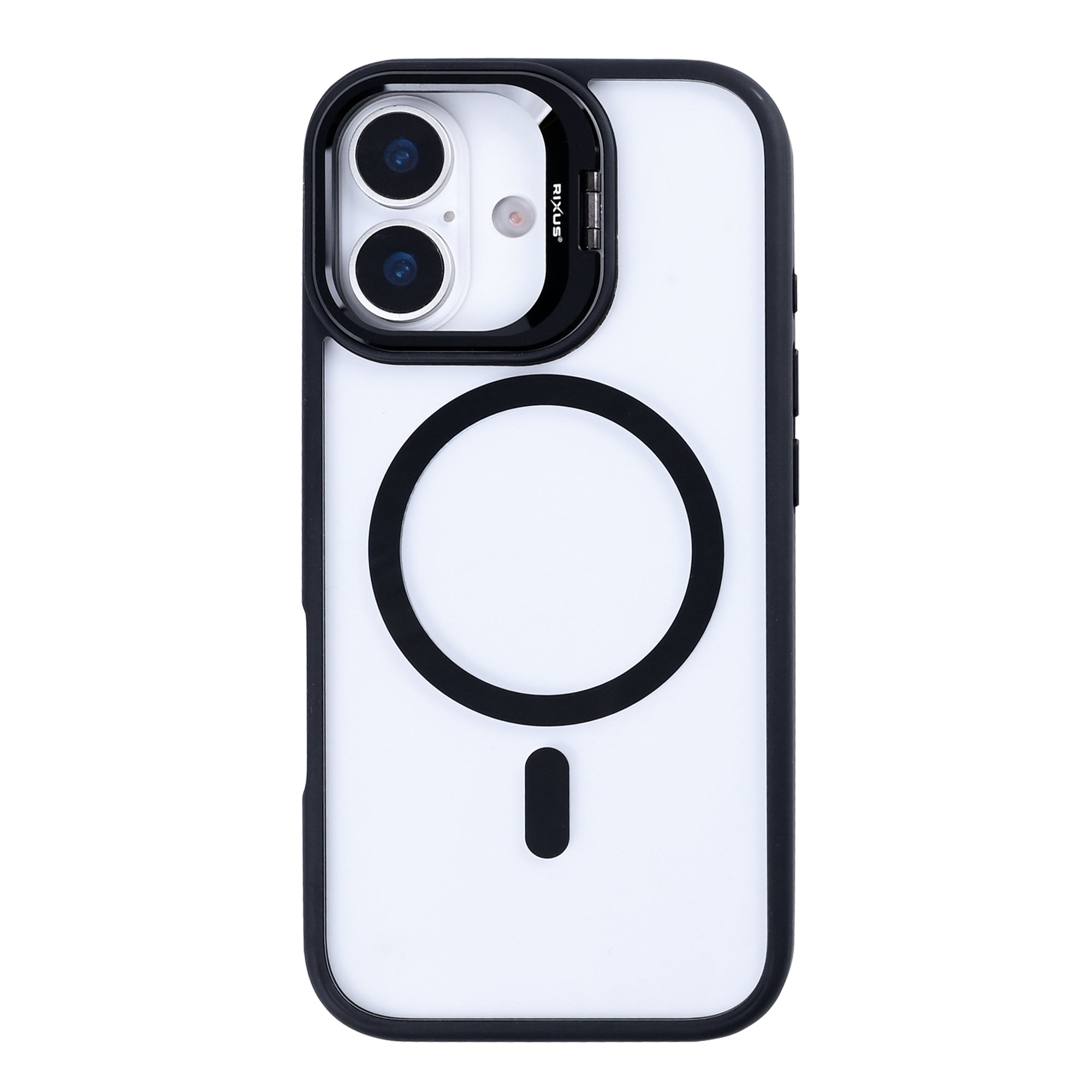 Rixus Classic 03 Case With MagSafe Compatible For Apple iPhone 17 Black