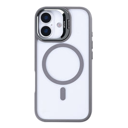 Rixus Classic 03 Case With MagSafe Compatible For Apple iPhone 17 Titanium Grey