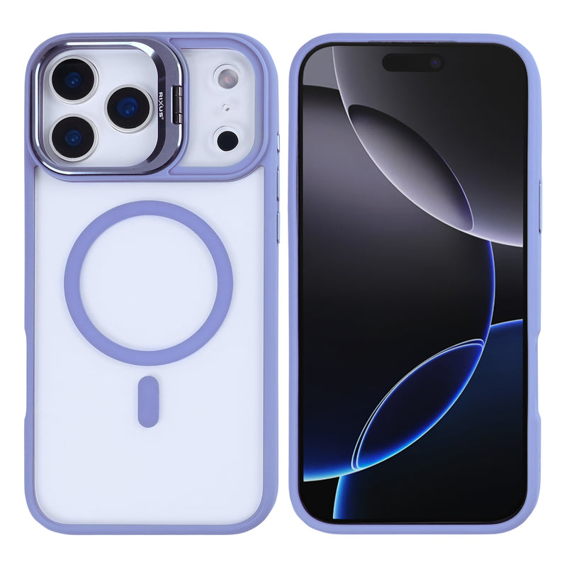 Rixus Classic 03 Case With MagSafe For iPhone 17 Pro Light Purple