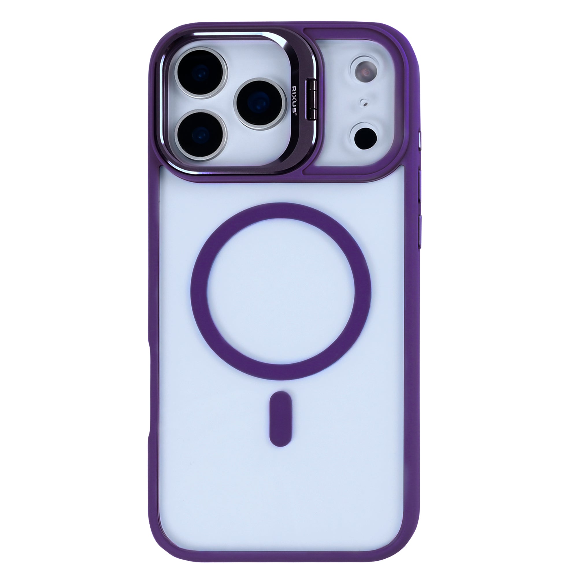 Rixus Classic 03 Case With MagSafe Compatible For Apple iPhone 17 Pro Deep Purple