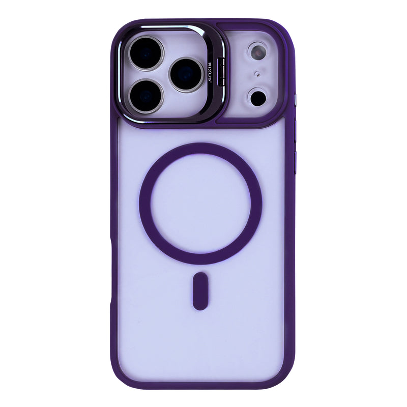 Rixus Classic 03 Case With MagSafe For iPhone 17 Pro Deep Purple