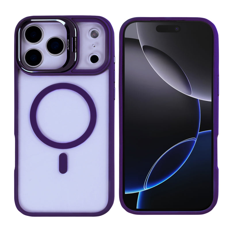 Rixus Classic 03 Case With MagSafe For iPhone 17 Pro Deep Purple