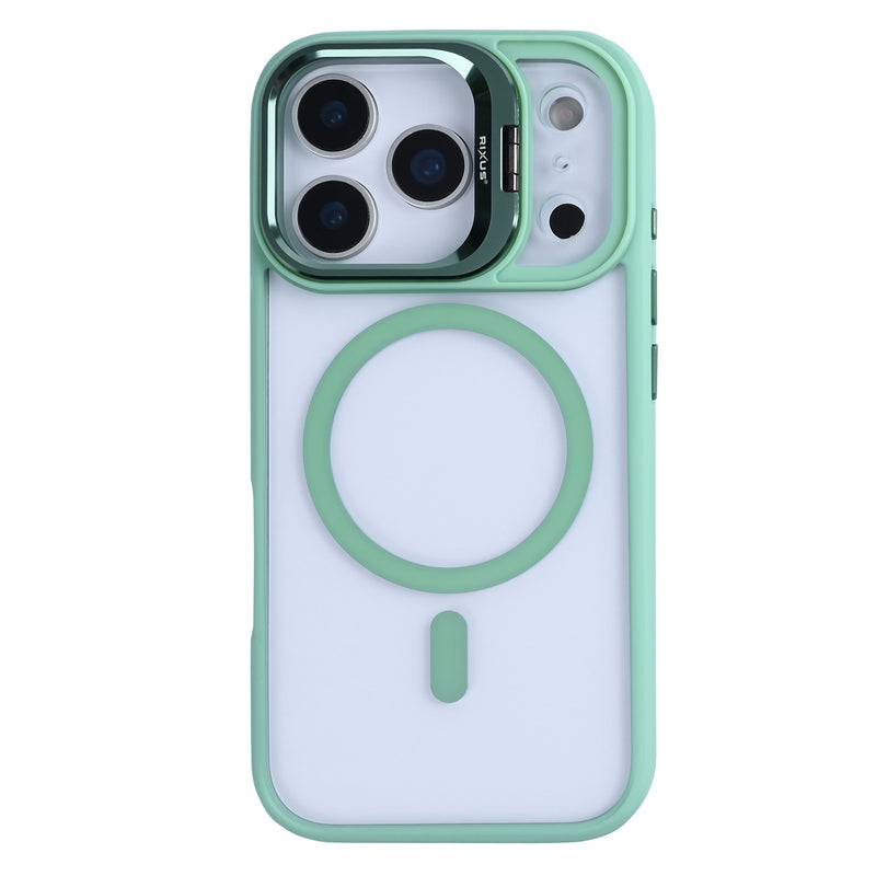 Rixus Classic 03 Case With MagSafe For iPhone 17 Pro Light Green