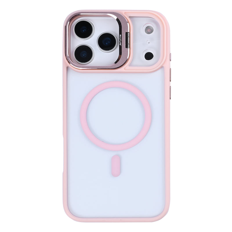 Rixus Classic 03 Case With MagSafe For iPhone 17 Pro Light Pink