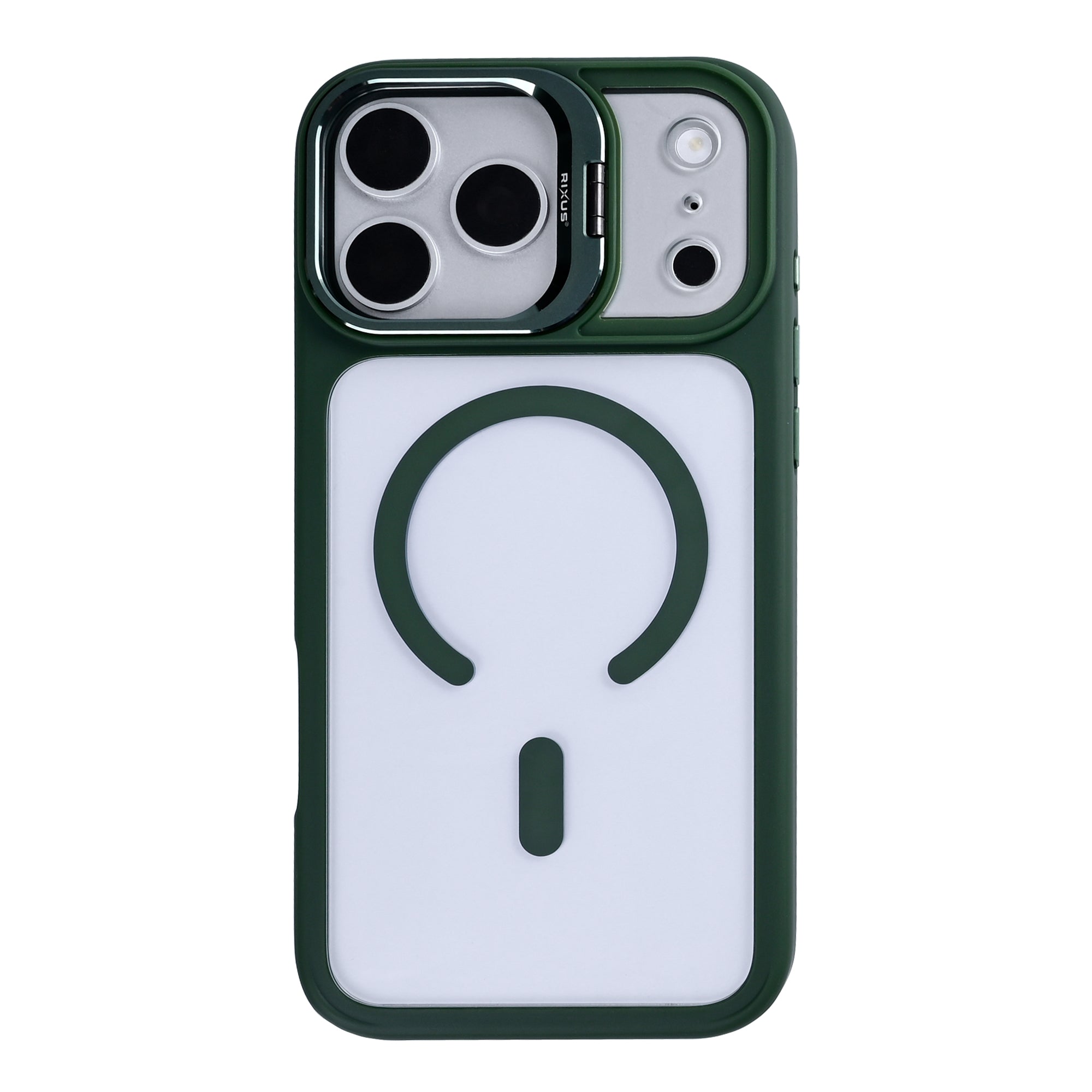 Rixus Classic 03 Case With MagSafe For Apple iPhone 17 Pro Dark Green
