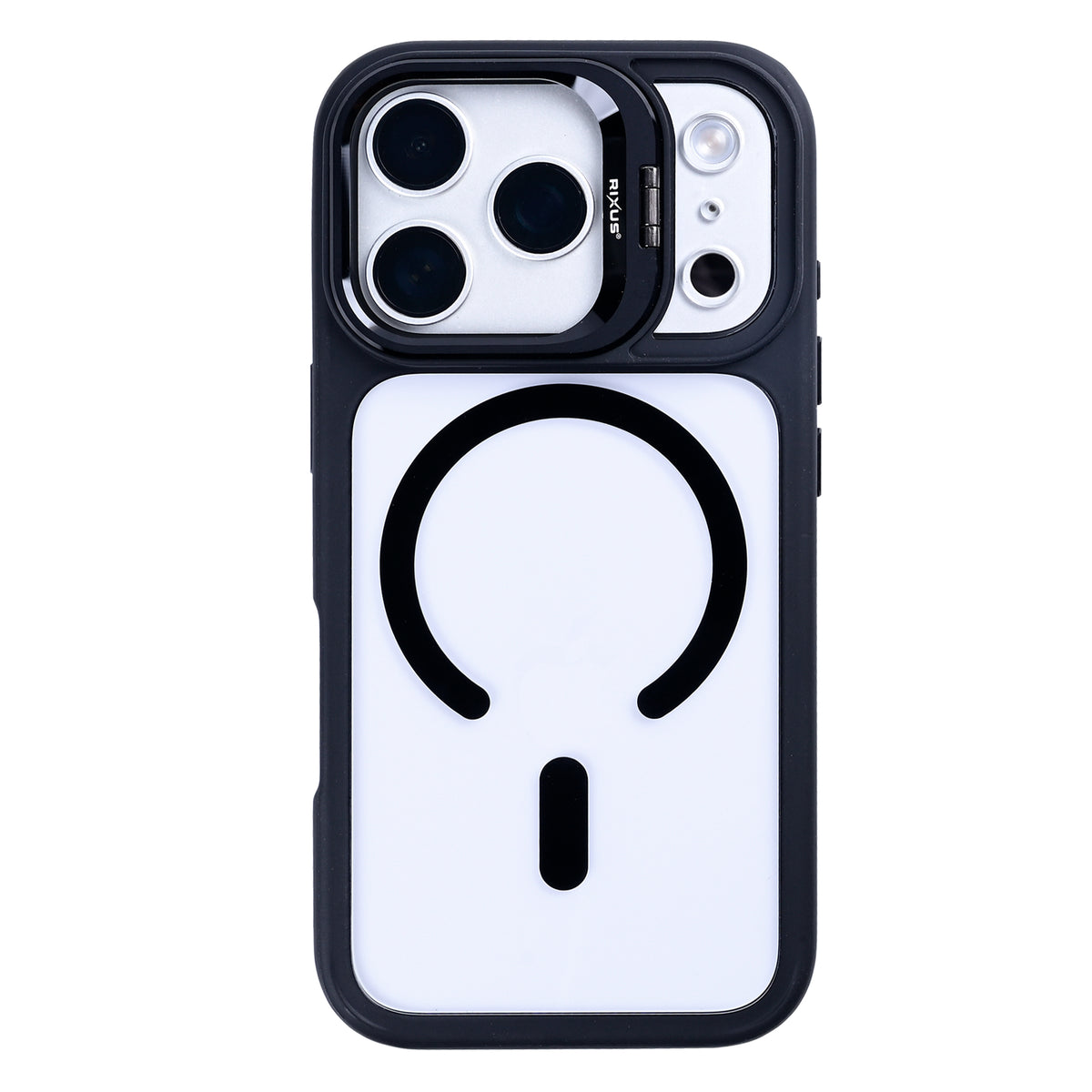 Rixus Classic 03 Case With MagSafe Compatible For Apple iPhone 17 Pro Black