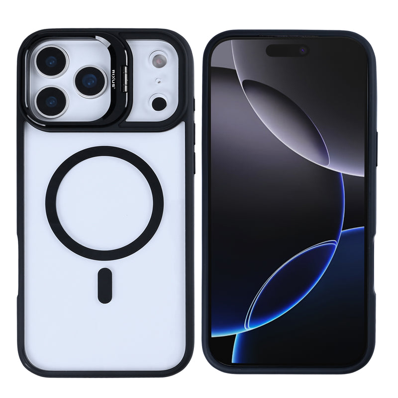 Rixus Classic 03 Case With MagSafe For iPhone 17 Pro Black