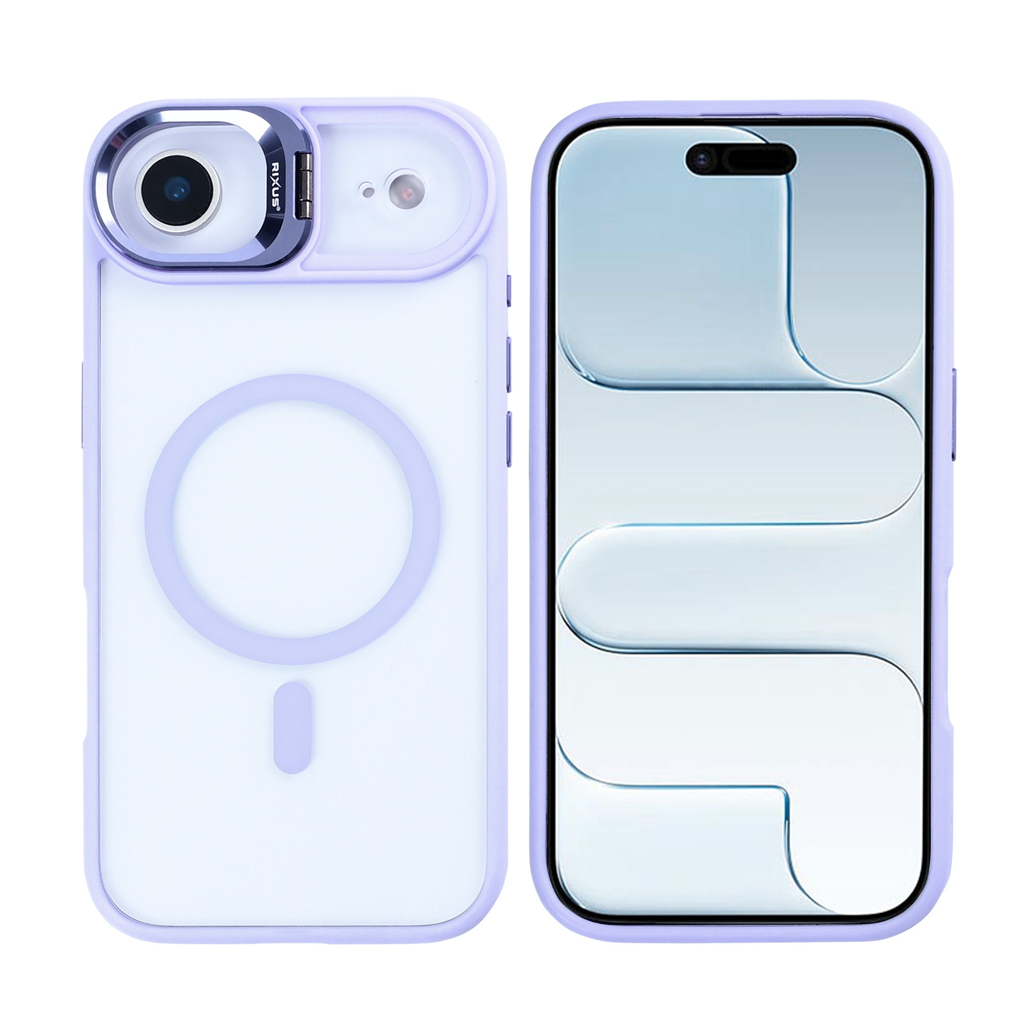 Rixus Classic 03 Case With MagSafe Compatible For Apple iPhone 17 Air Light Purple