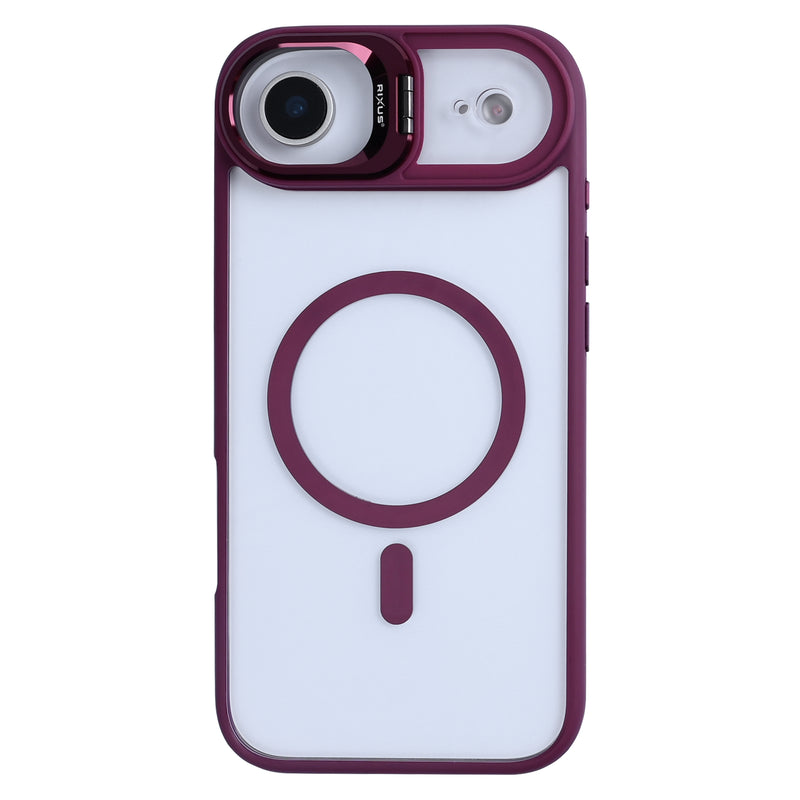 Rixus Classic 03 Case With MagSafe For iPhone 17 Air Dark Pink