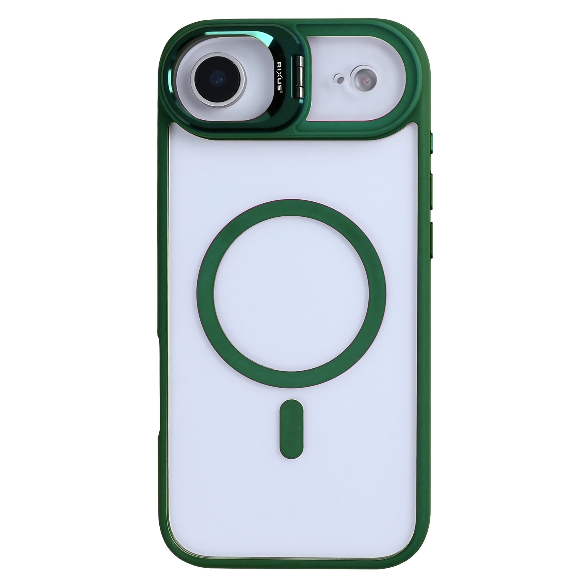 Rixus Classic 03 Case With MagSafe Compatible For Apple iPhone 17 Air Dark Green