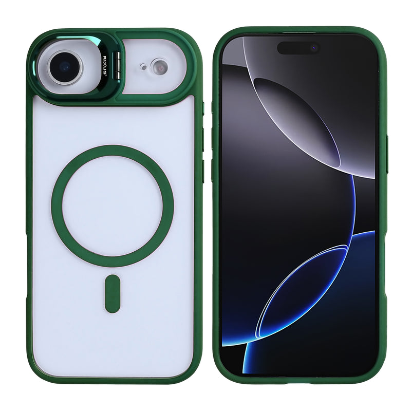 Rixus Classic 03 Case With MagSafe For iPhone 17 Air Dark Green