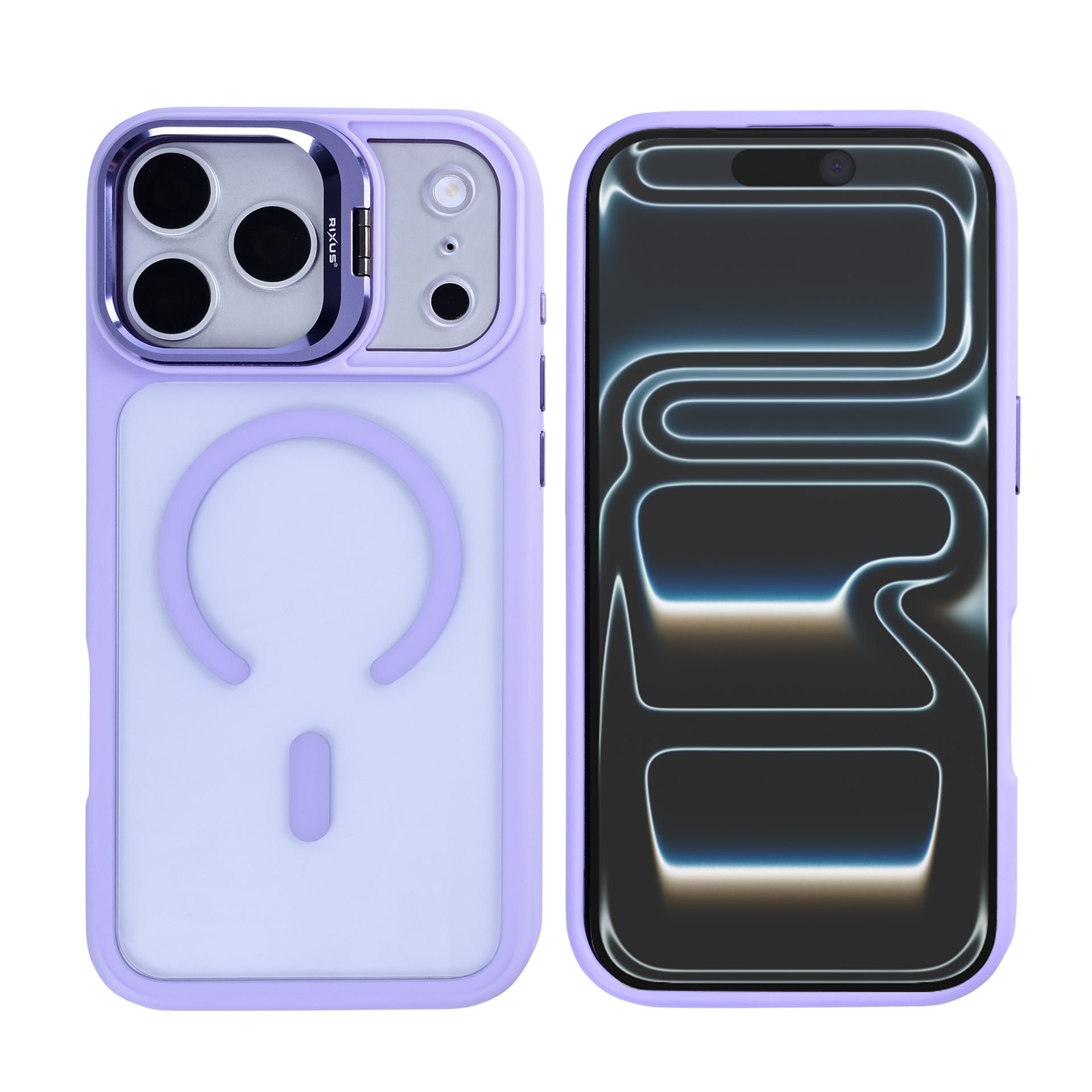 Rixus Classic 03 Case With MagSafe Compatible For Apple iPhone 17 Pro Max Light Purple
