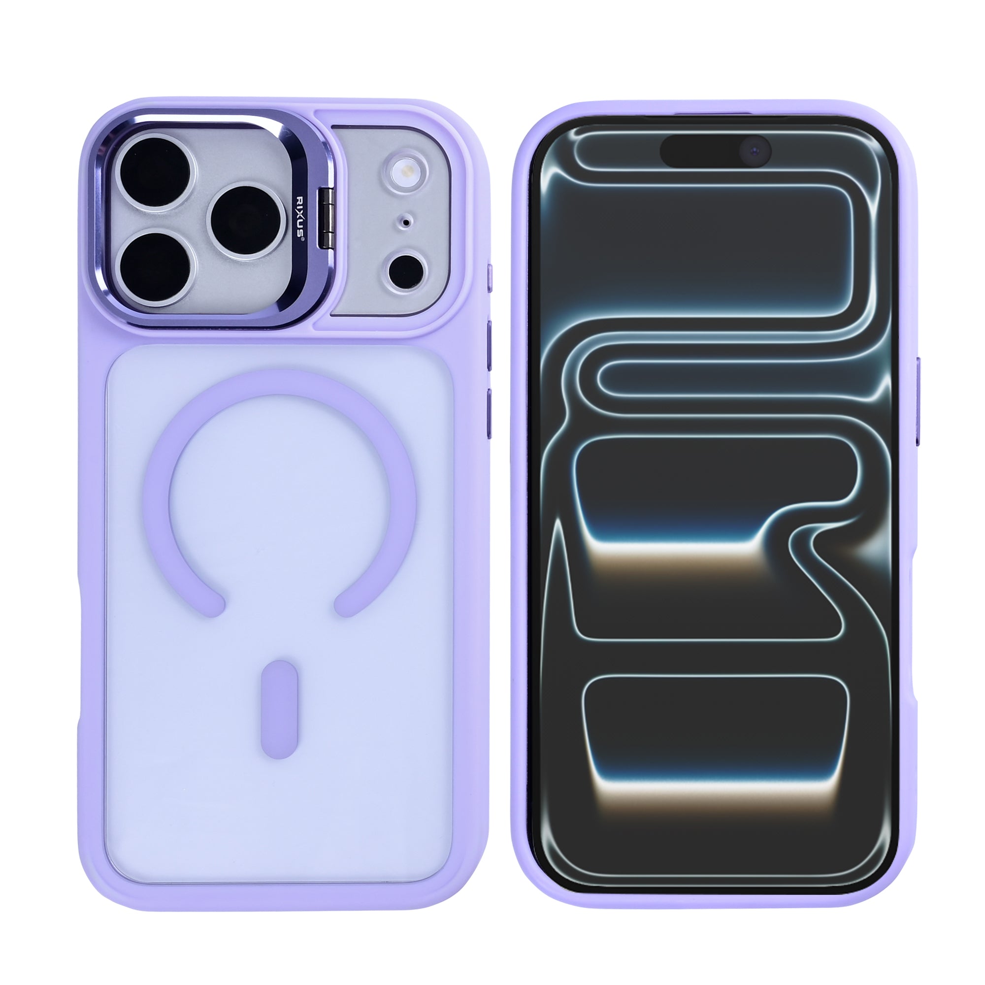Rixus Classic 03 Case With MagSafe Compatible For Apple iPhone 17 Pro Max Light Purple