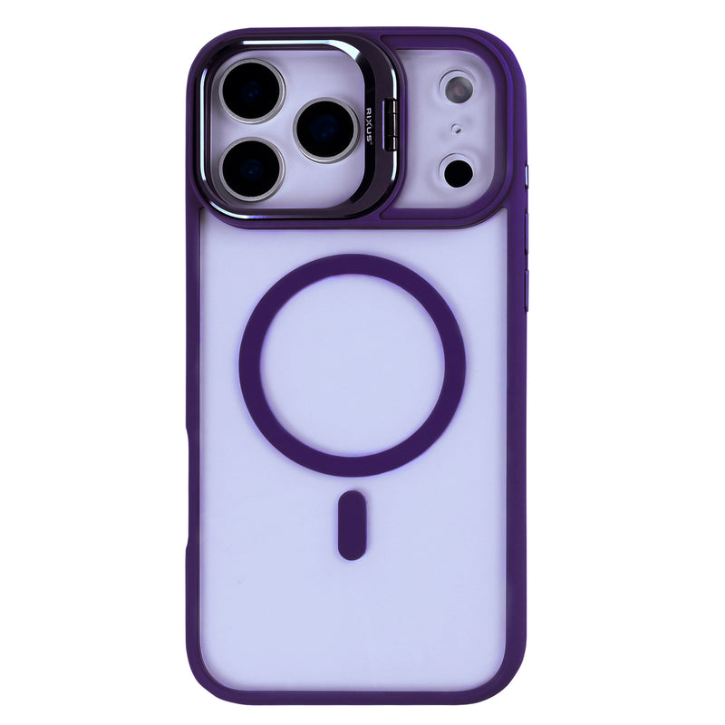 Rixus Classic 03 Case With MagSafe For iPhone 17 Pro Max Deep Purple