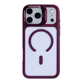 Rixus Classic 03 Case With MagSafe Compatible For Apple iPhone 17 Pro Max Dark Pink