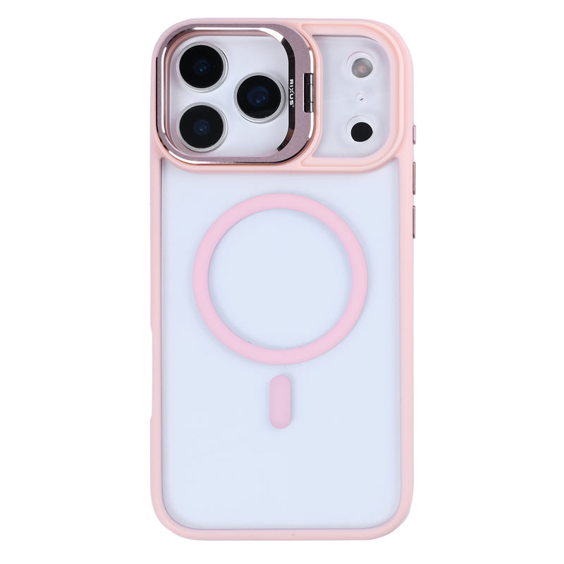Rixus Classic 03 Case With MagSafe For iPhone 17 Pro Max Light Pink