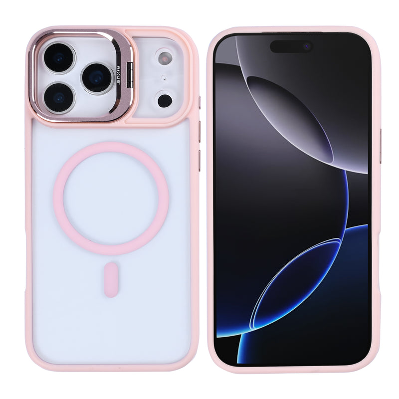 Rixus Classic 03 Case With MagSafe For iPhone 17 Pro Max Light Pink
