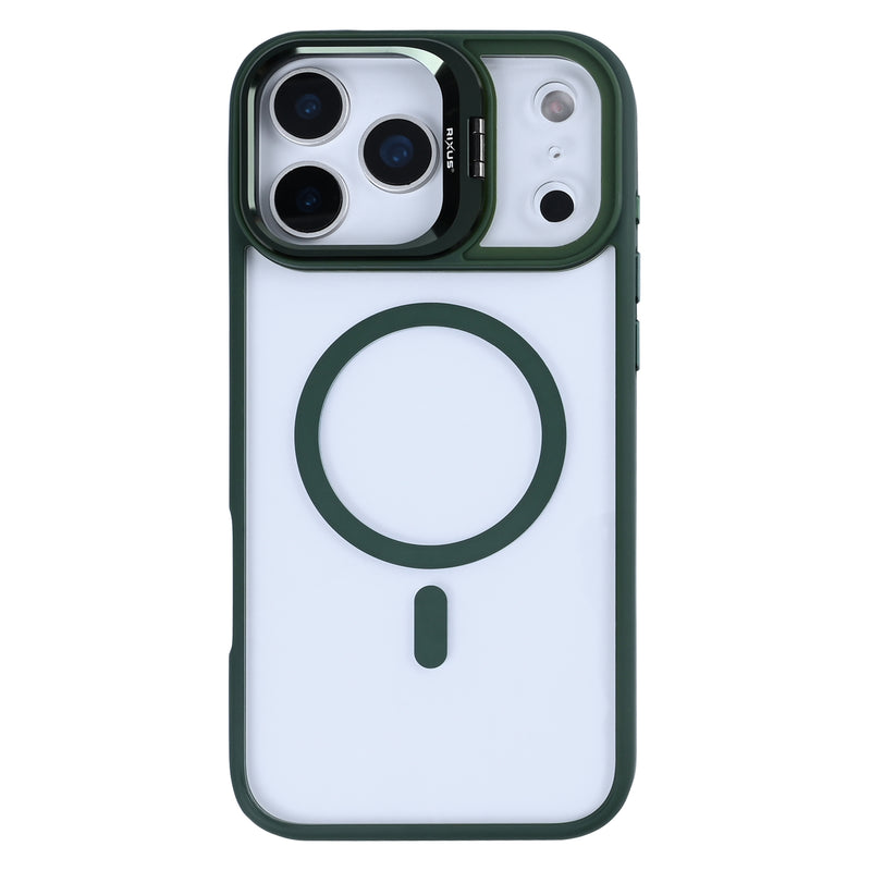 Rixus Classic 03 Case With MagSafe For iPhone 17 Pro Max Dark Green