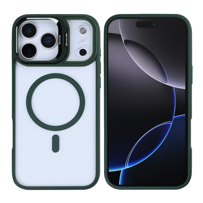 Rixus Classic 03 Case With MagSafe For Apple iPhone 17 Pro Max Dark Green