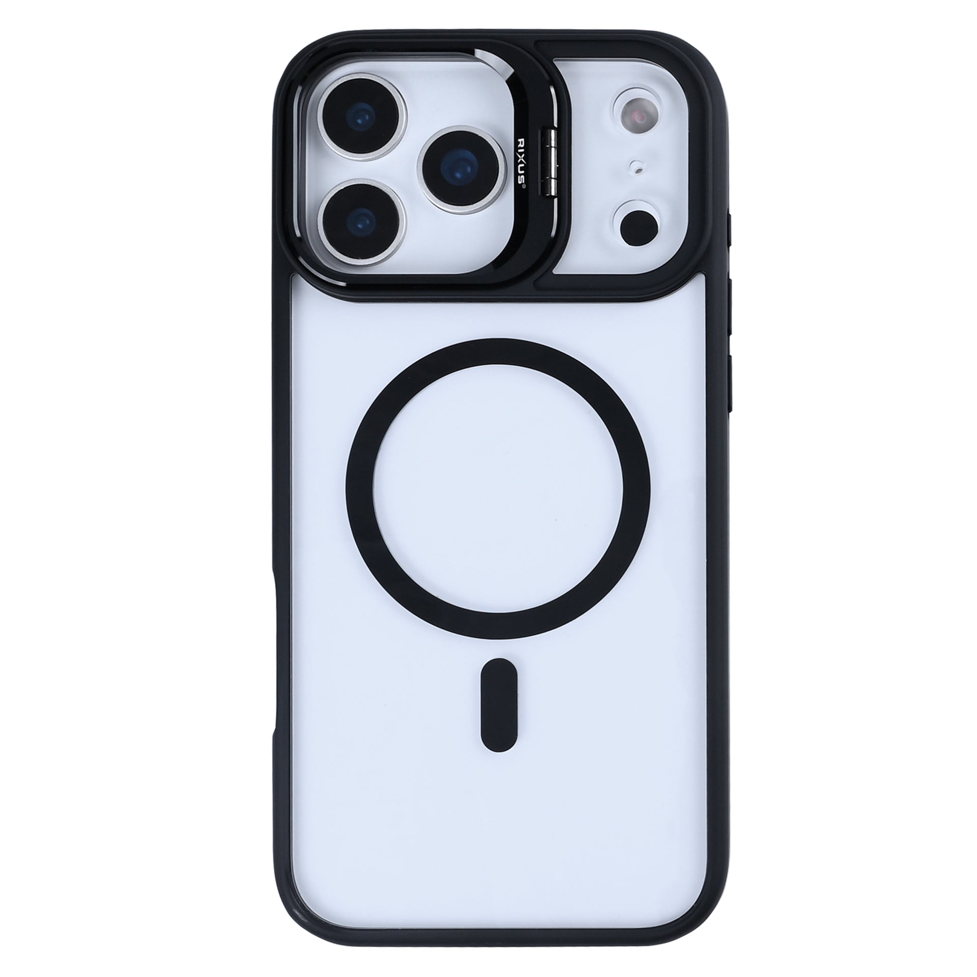 Rixus Classic 03 Case With MagSafe Compatible For Apple iPhone 17 Pro Max Black
