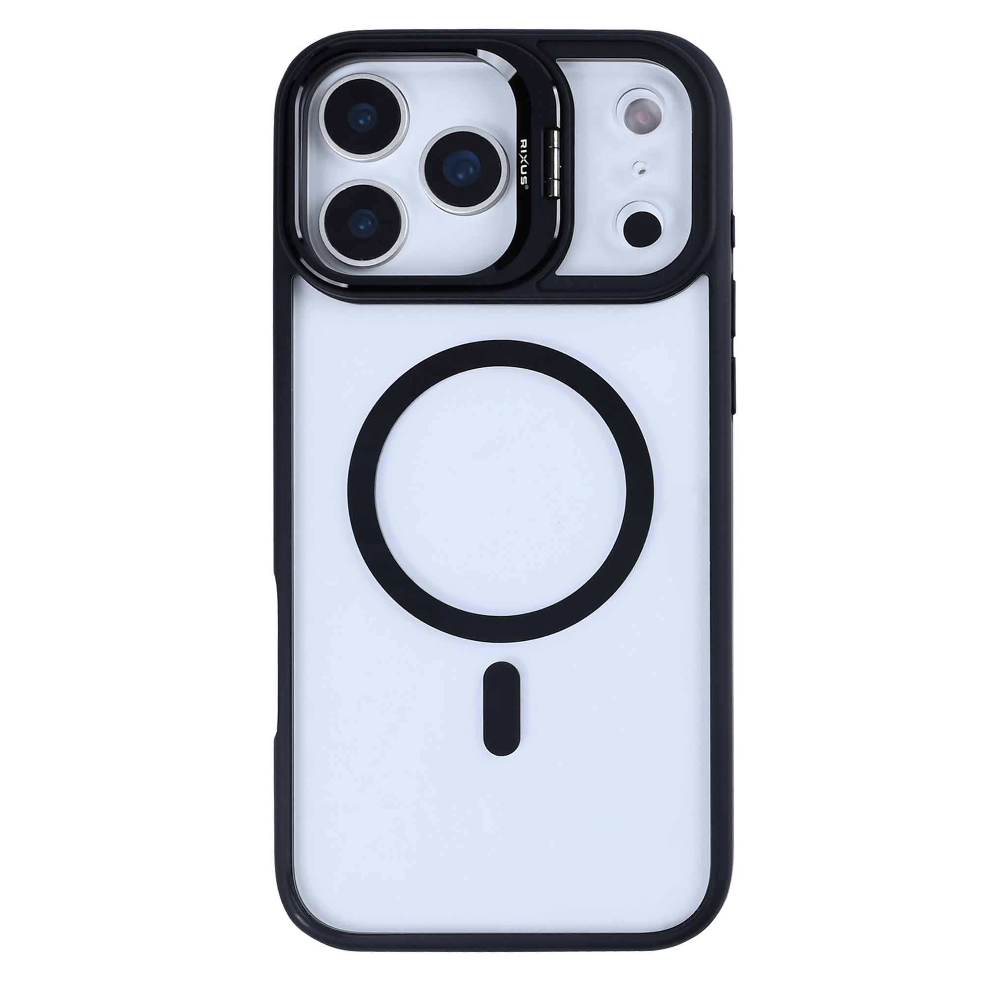 Rixus Classic 03 Case With MagSafe Compatible For Apple iPhone 17 Pro Max Black