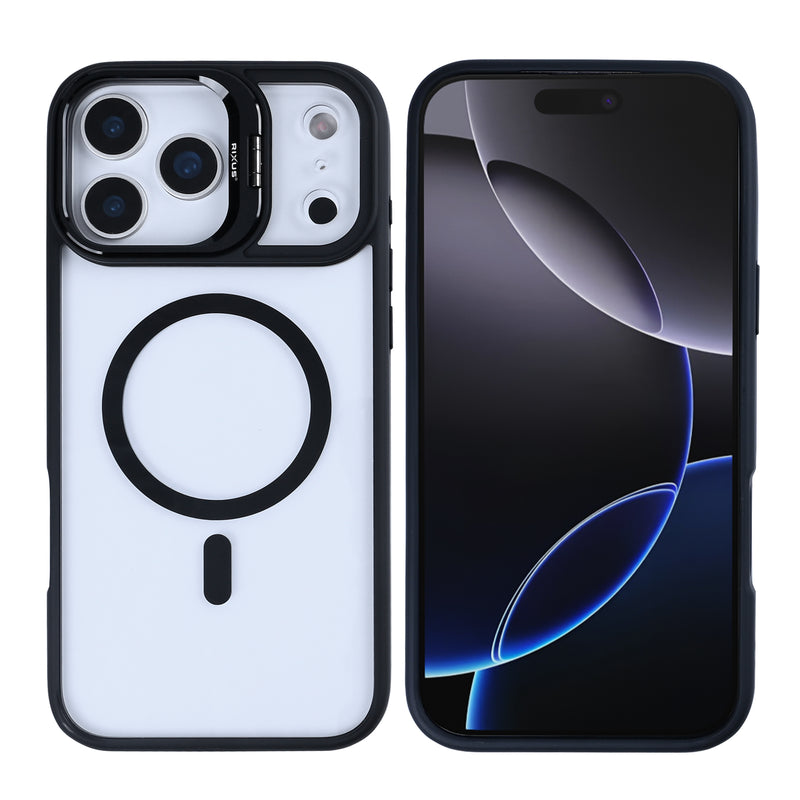 Rixus Classic 03 Case With MagSafe For iPhone 17 Pro Max Black