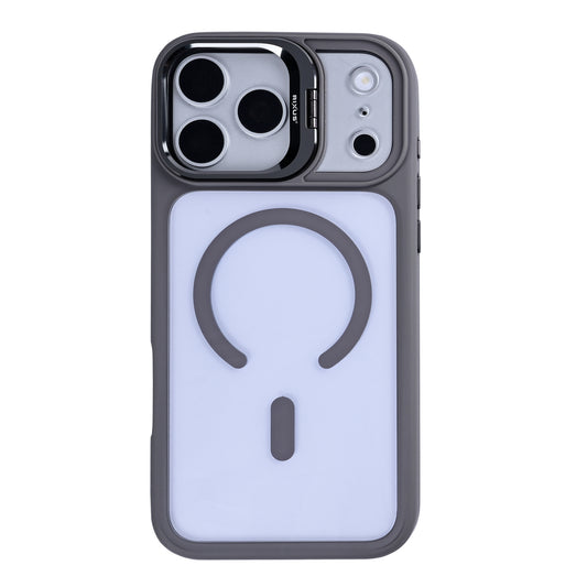 Rixus Classic 03 Case With MagSafe Compatible For Apple iPhone 17 Pro Max Titanium Grey