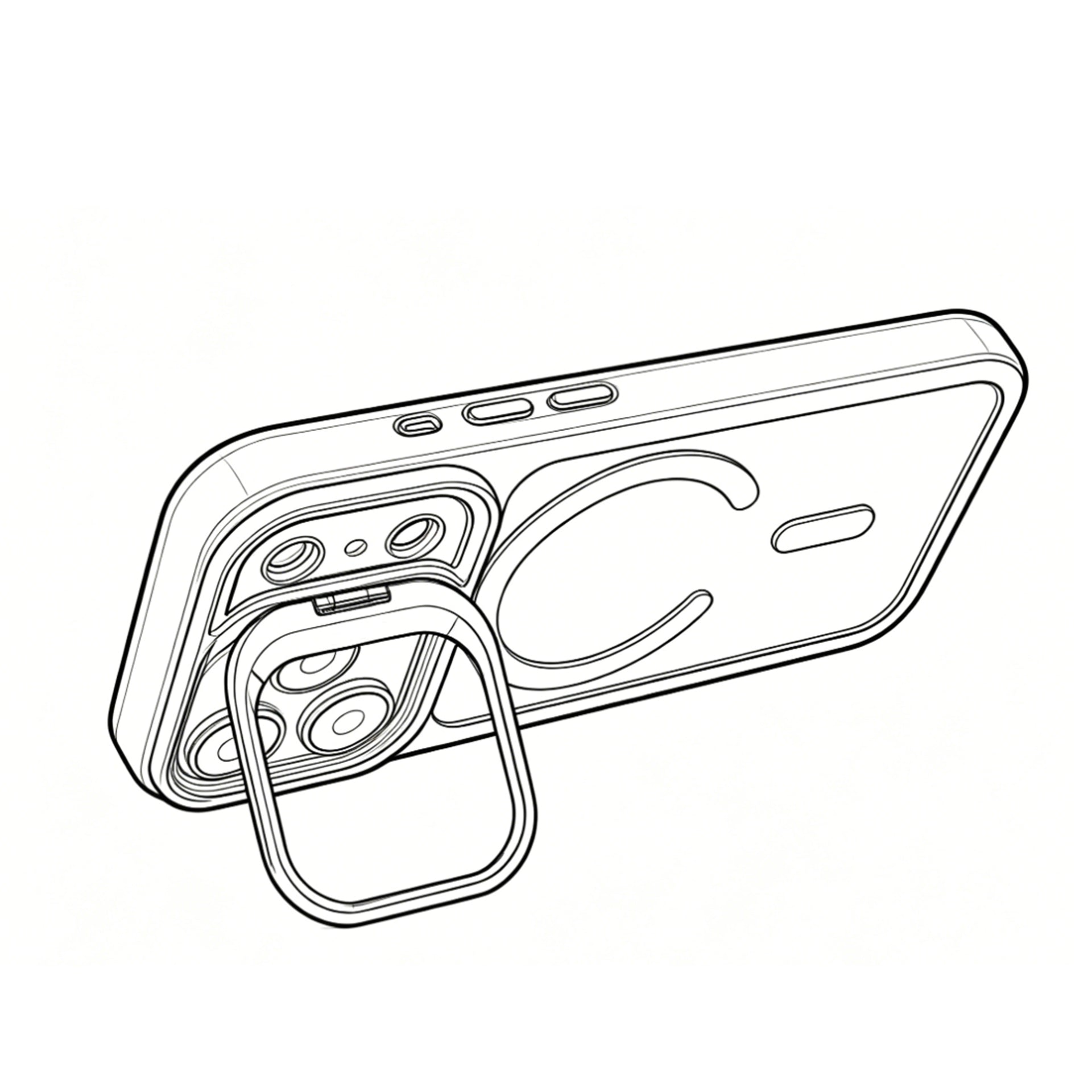 Rixus Classic 03 Case With MagSafe Compatible For Apple iPhone 17 Pro Max Titanium Grey