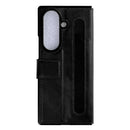 Rixus Wallet Case With Pen Holder For Samsung Galaxy Z Fold 7 Black