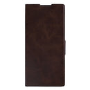 Rixus Wallet Case With Pen Holder For Samsung Galaxy Z Fold 7 Brown