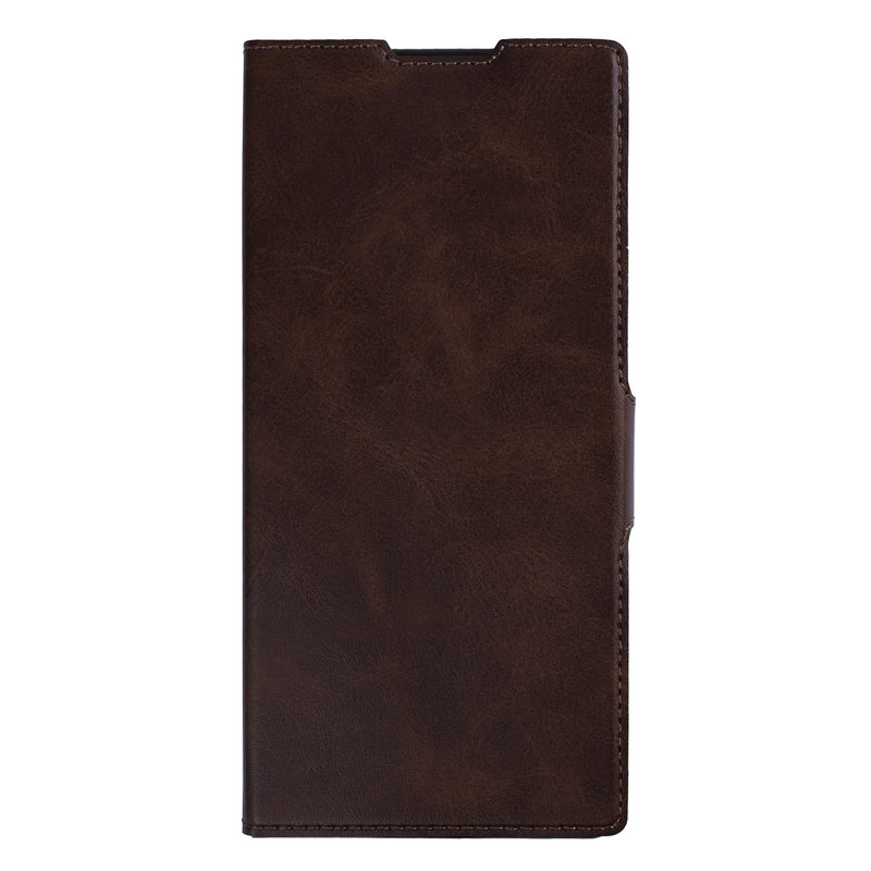 Rixus Wallet Case With Pen Holder For Samsung Galaxy Z Fold 7 Brown